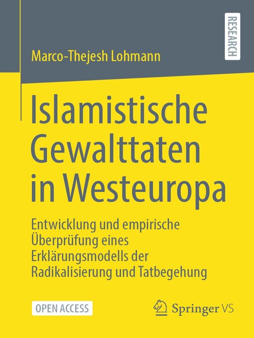 Title details for Islamistische Gewalttaten in Westeuropa by Marco-Thejesh Lohmann - Available